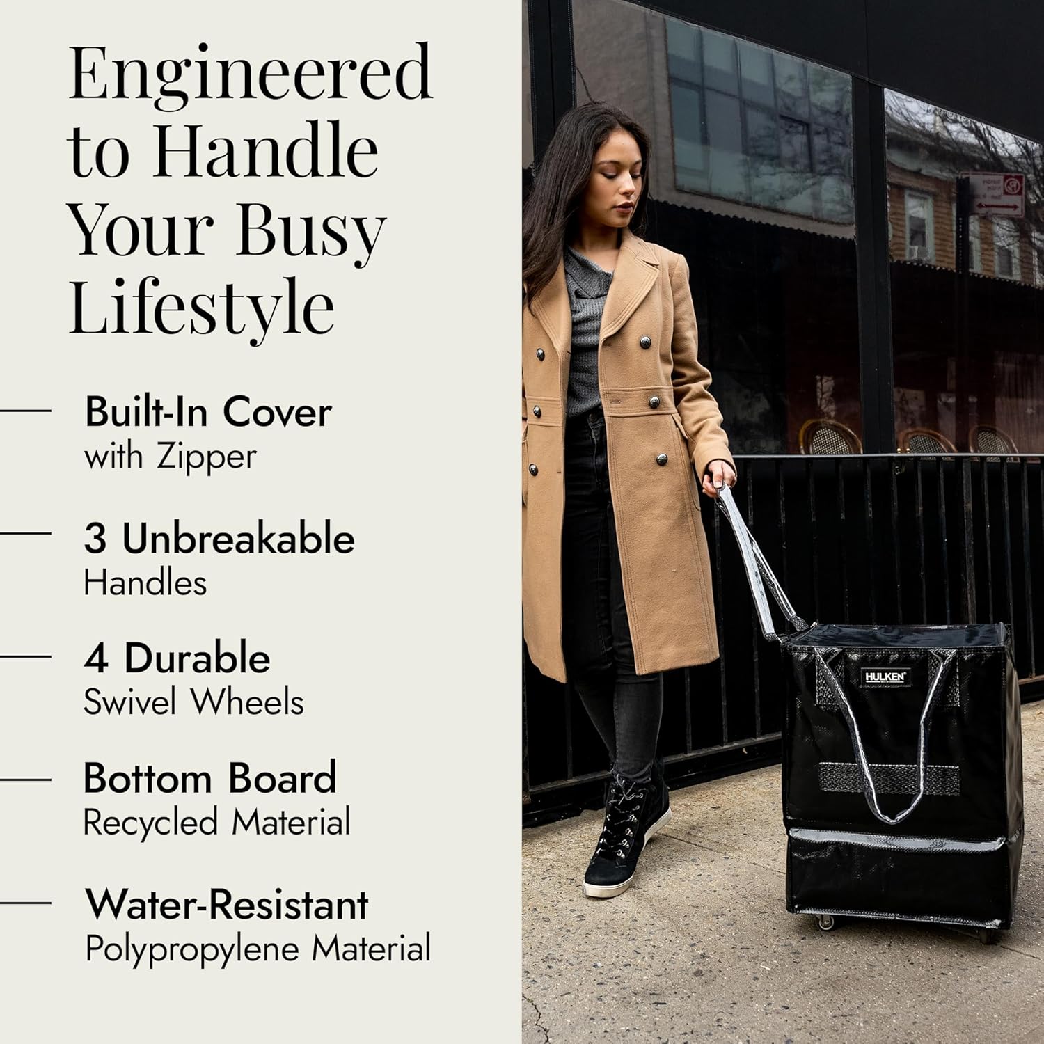 海外で話題！HULKEN ハルケン ローリング トートバッグ M ブラック