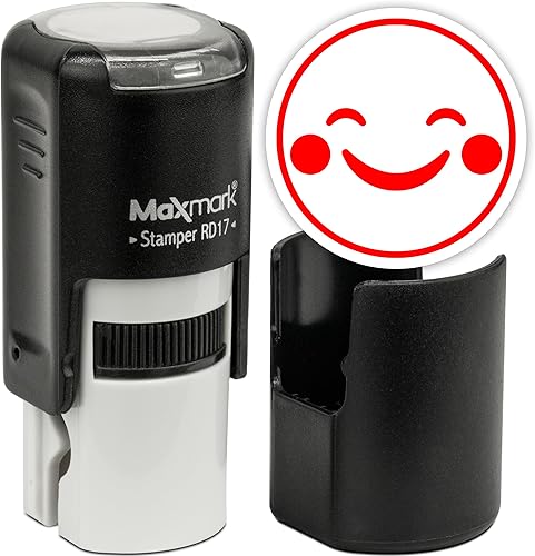 Miniatura 102 de MaxMark Sello Emoji Redondo Autoentintado - Corazón - Tinta Púrpura