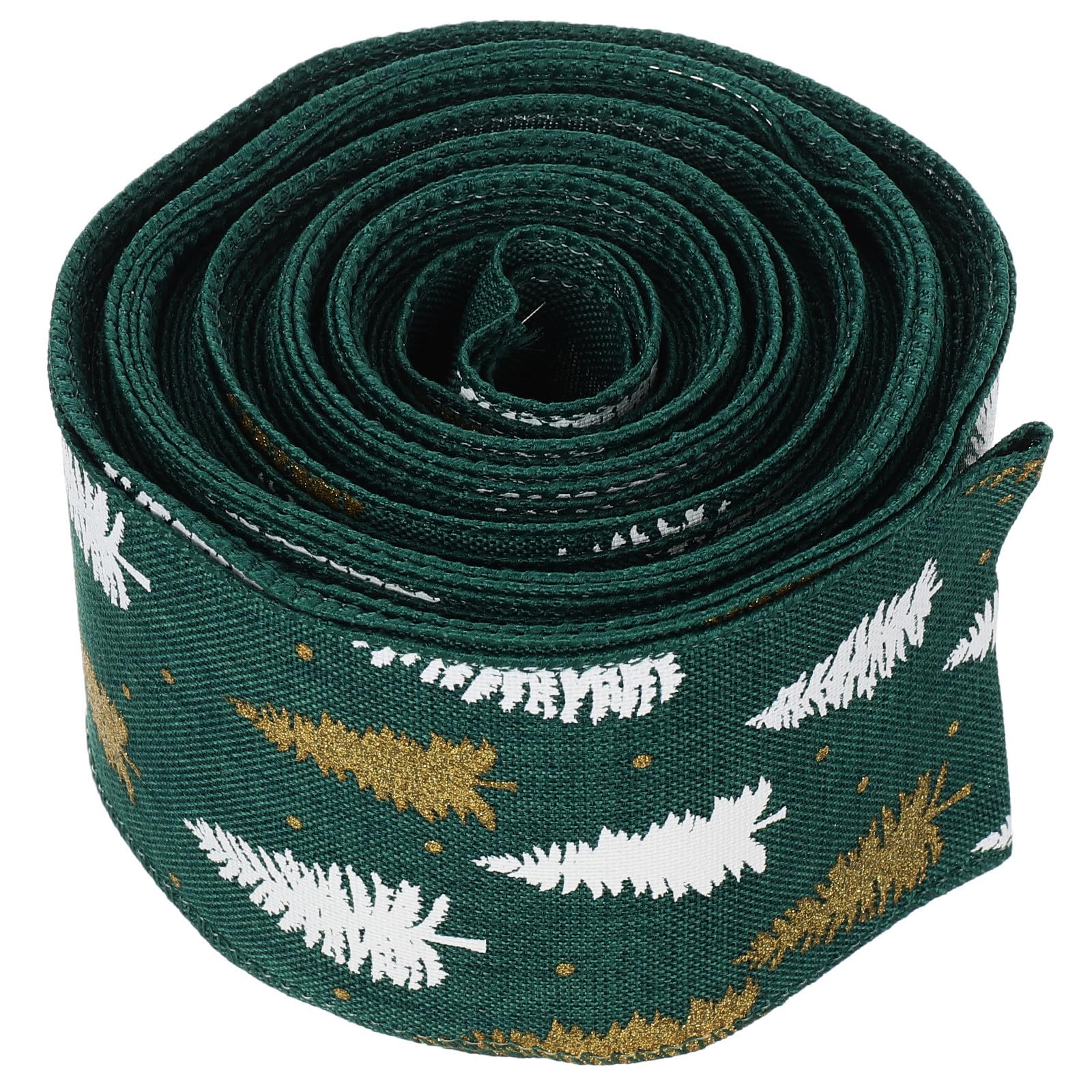 Toyvian 4 Rollen Weihnachtsband Grün aus Polyester für Selbstgemacht