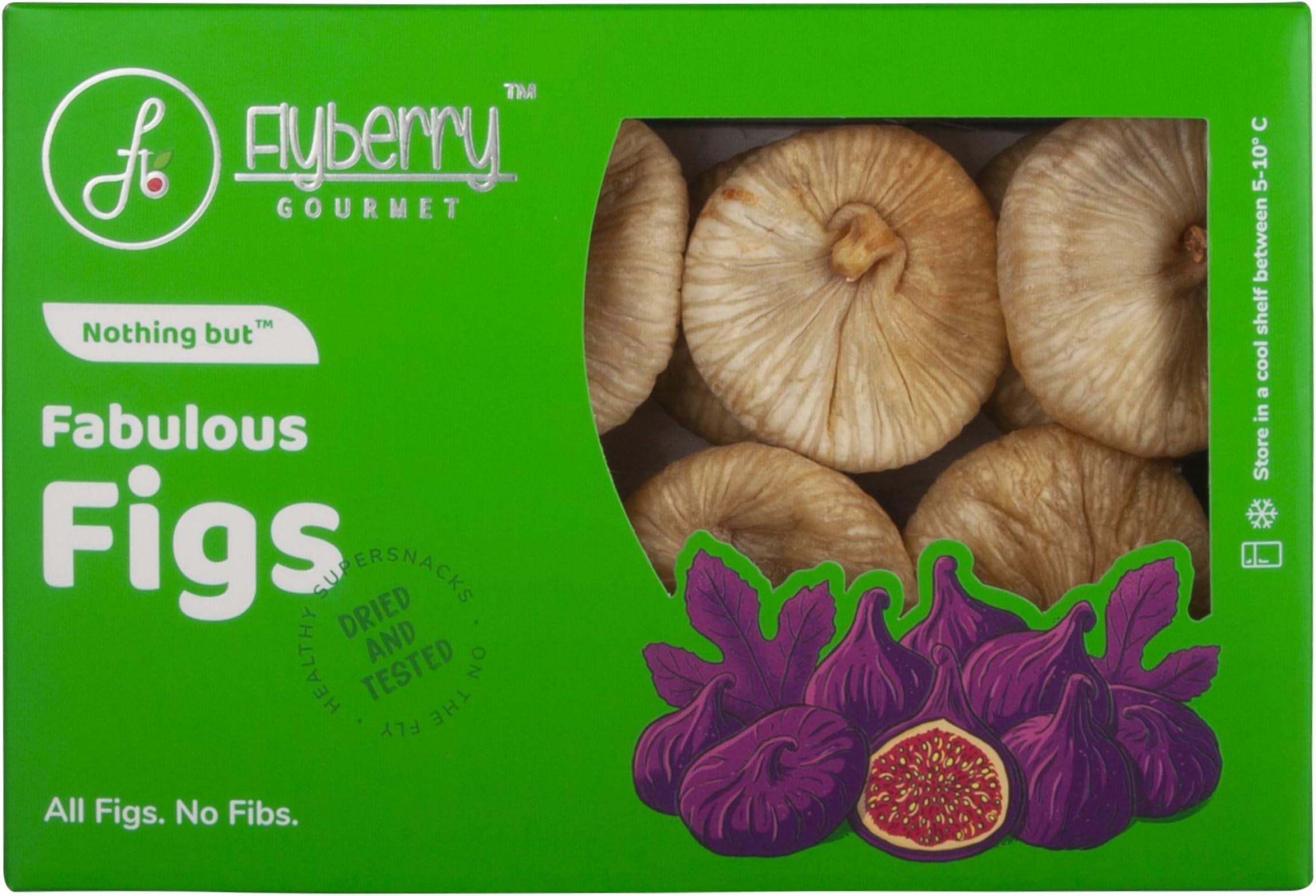 Flyberry Gourmet Dried Figs (500 gm)