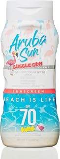 Sunscreen Lotion, Reef Friendly (Octinoxate & Oxybenzone Free) Water-Resistant, Non-Greasy, Broad Spectrum UVA/UVB Sunscreen, 8 oz (SPF 70 Kids)