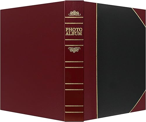 Miniatura 4 de Pioneer álbumes de fotos bt-68100-pocket polipiel Cover Ledger estilo Le Memo álbum de fotos, 6por 20,3cm), color negro y rojo