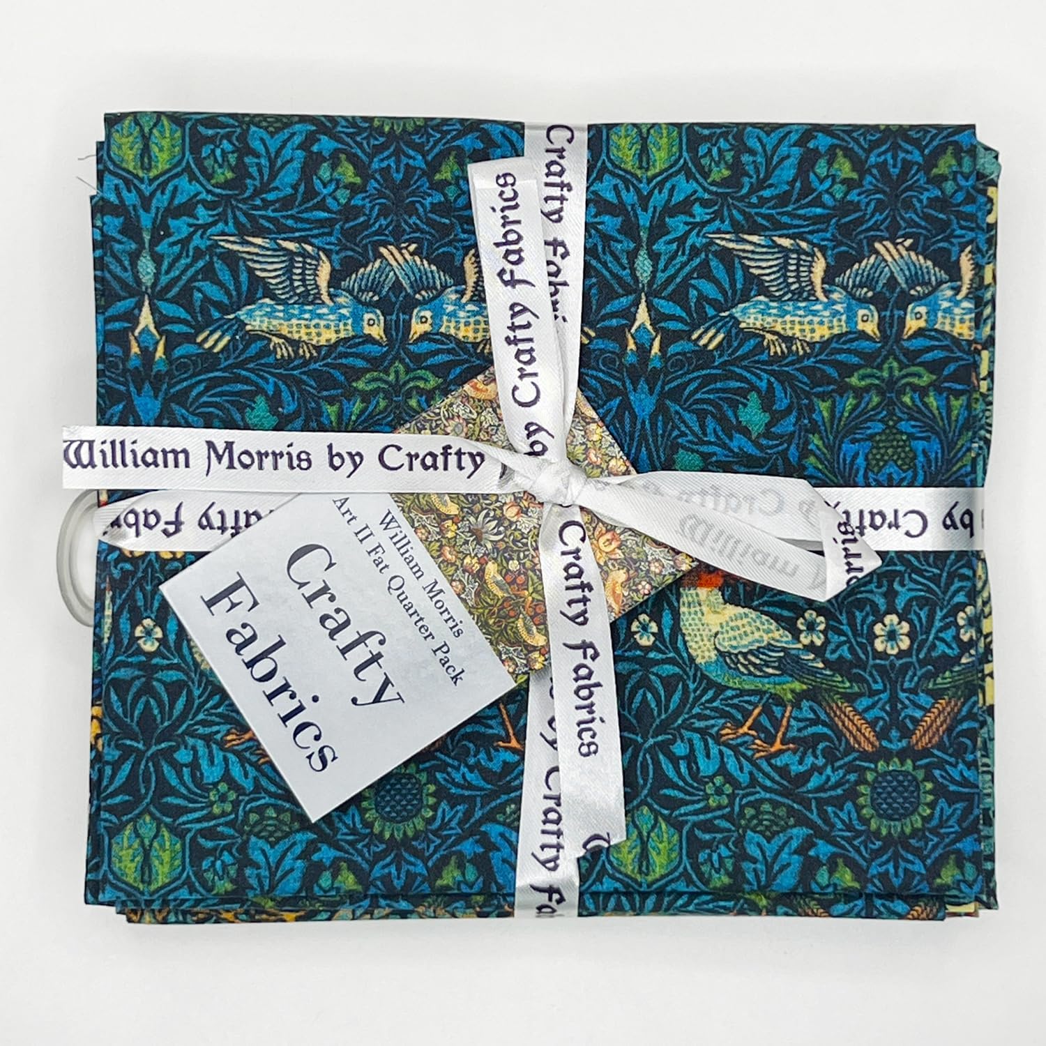 William Morris Fabric - 100% Cotton Percale Dress Making Material - Fat Quarter Bundles (Bundle 2)