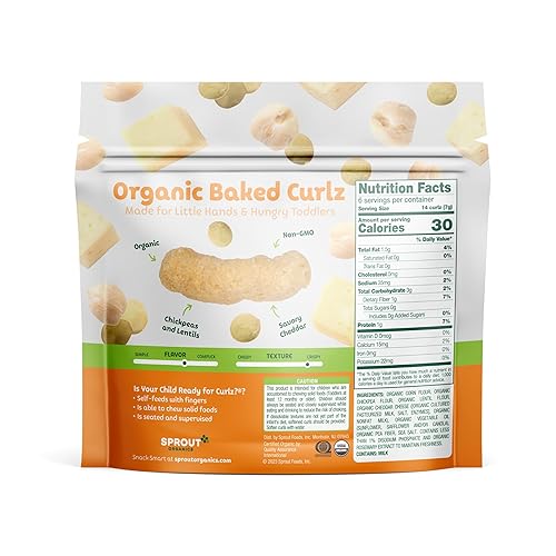 Miniatura 2 de Sprout Curlz - Snacks para bebés de 148 onzas paquete de 6 unidades