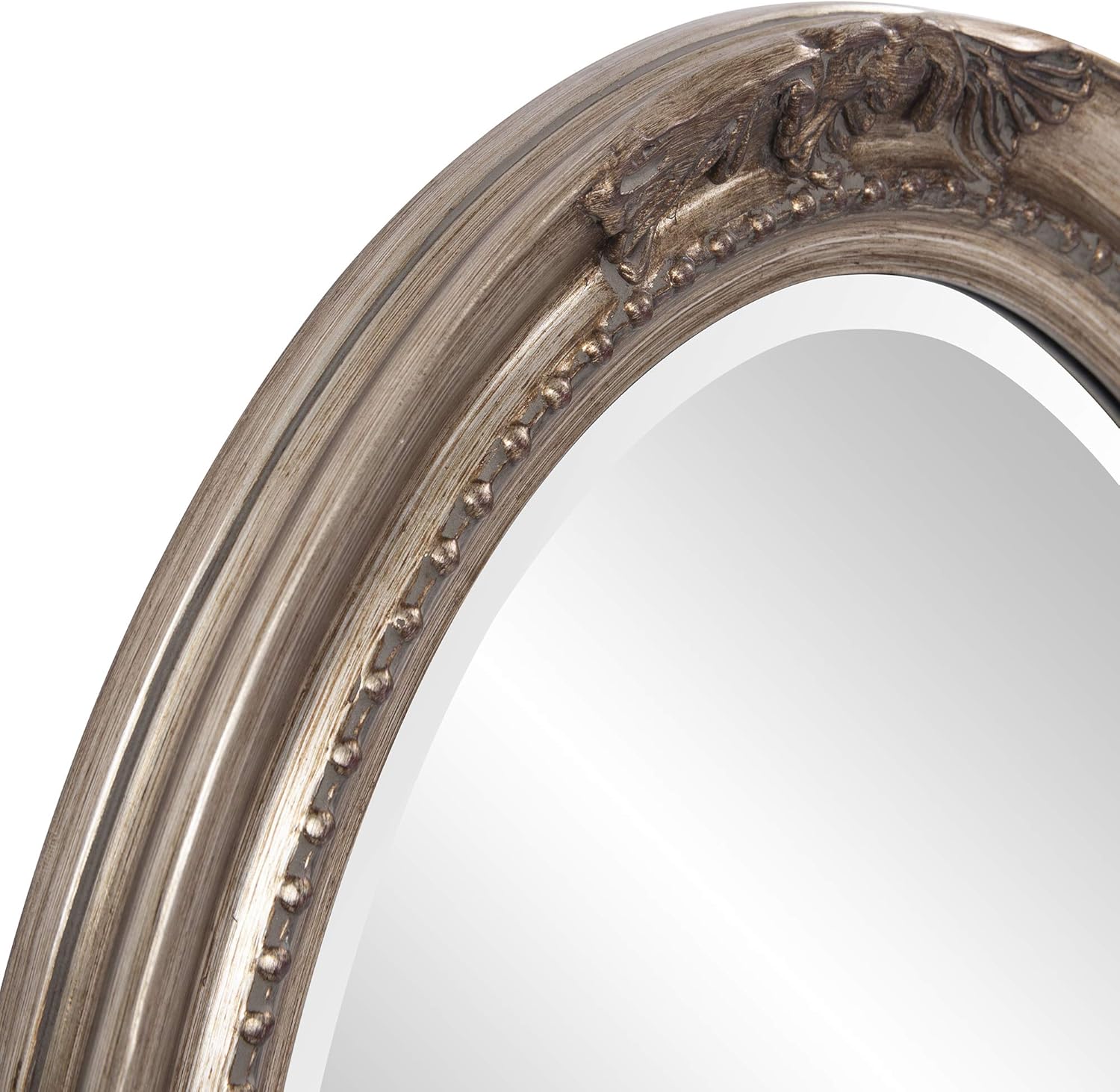 One-Day Sale: Up to 80% Off Howard Elliott Queen Ann Oval Hanging Wall Mirror, Beveled, Vanity, Antique Silver Leaf, 25 x 33 Inch Super Sale 🛒 Howard Elliott Queen Ann Oval Hanging Wall Mirror, Beveled, Vanity, Antique Silver Leaf, 25 x 33 Inch