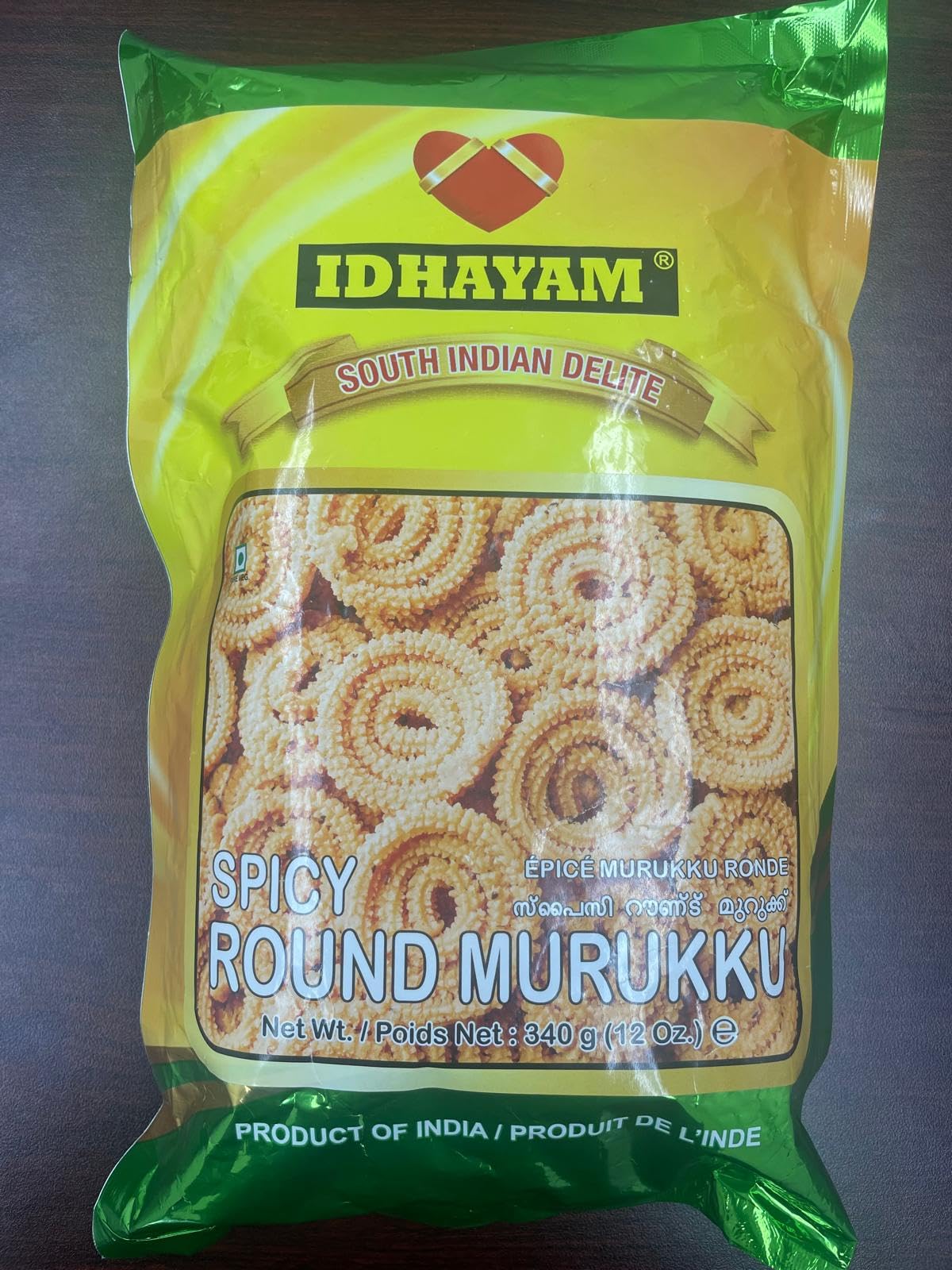 Meenakshi Overseas LLCSpicy Round Murukku by Idhayam 340 GMS / 12 OZ