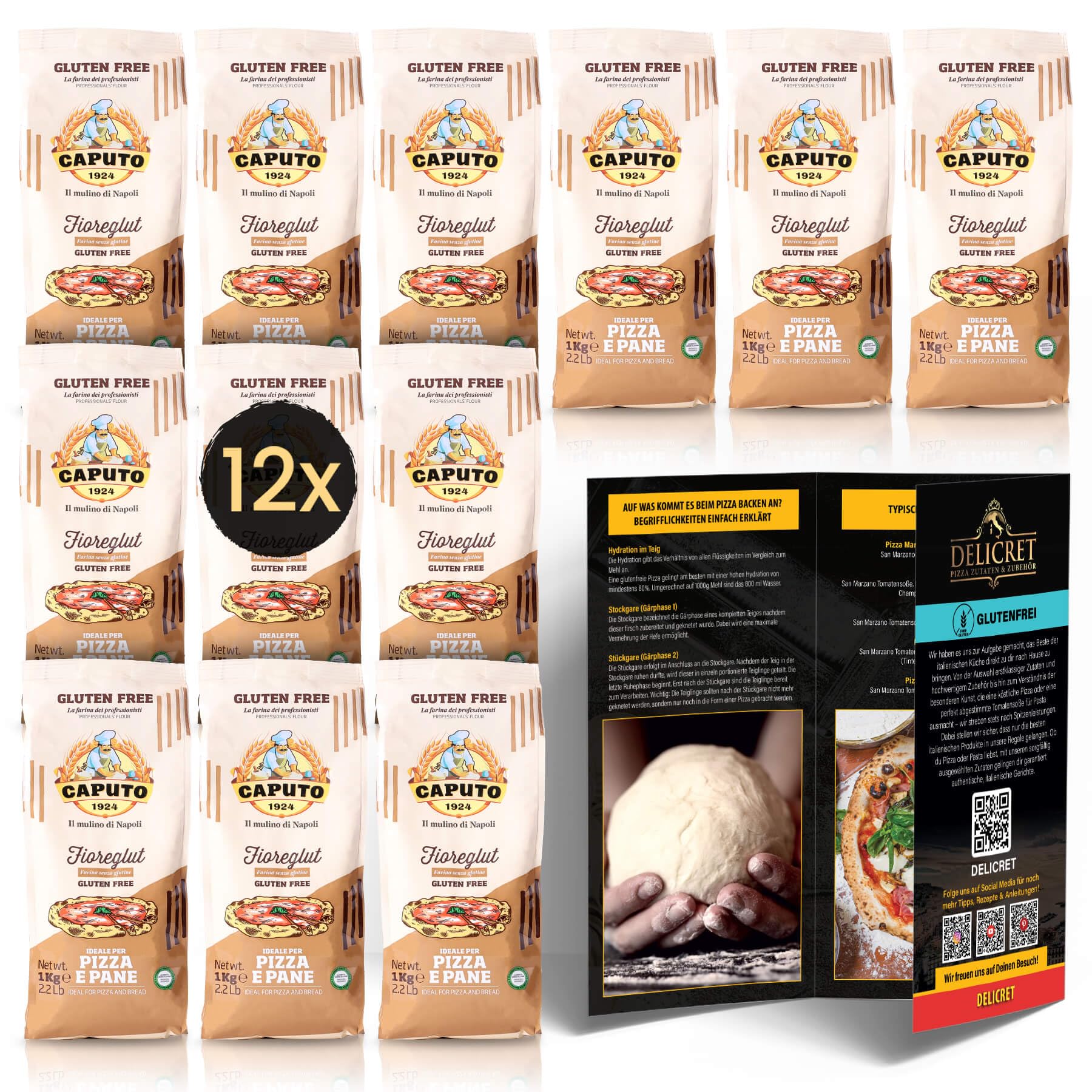 Caputo Mehl glutenfrei fioreglut 12x1kg Pizzamehl Rezeptguide