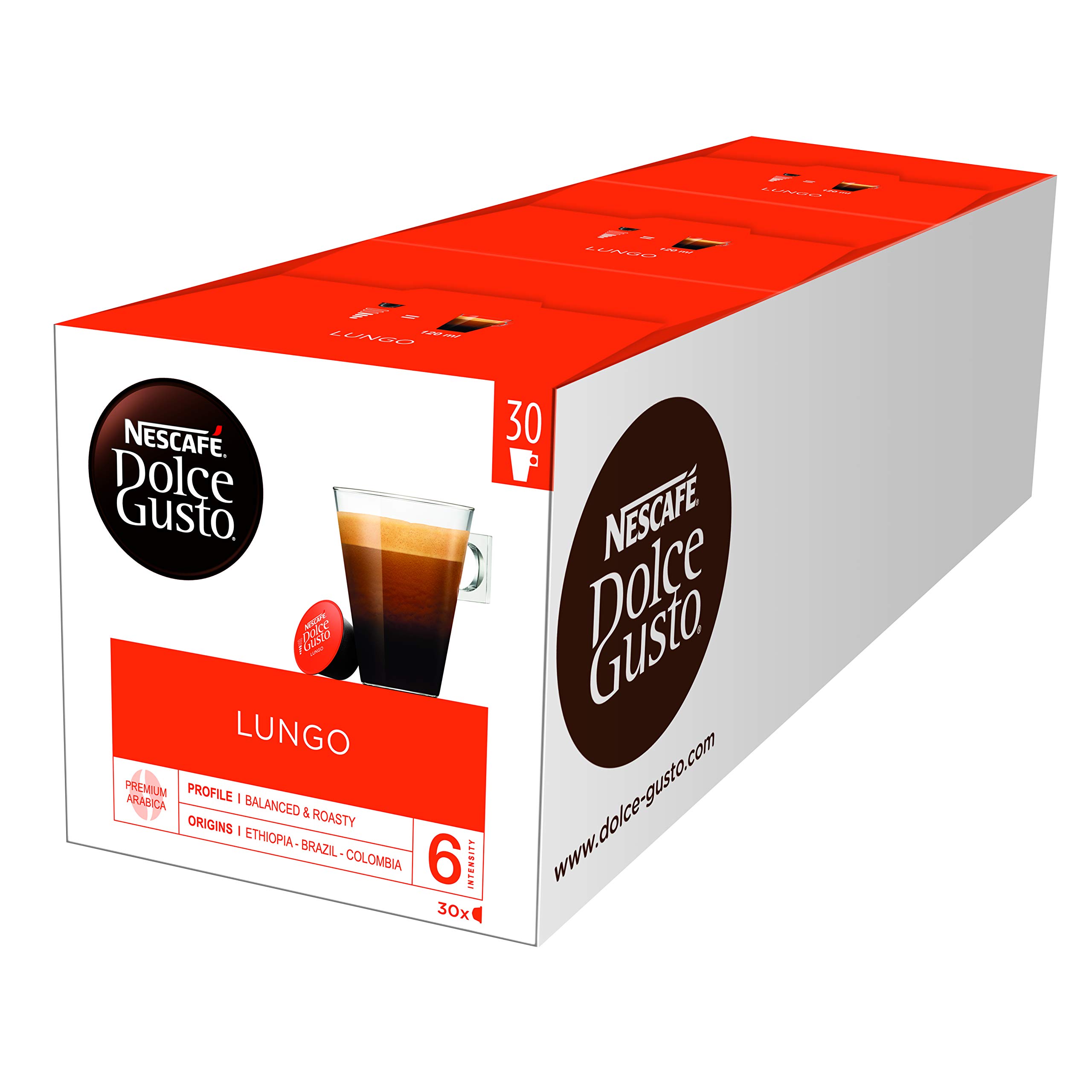 Dolce Gusto Lungo Kapsułki z Kawą, 90 Sztuk