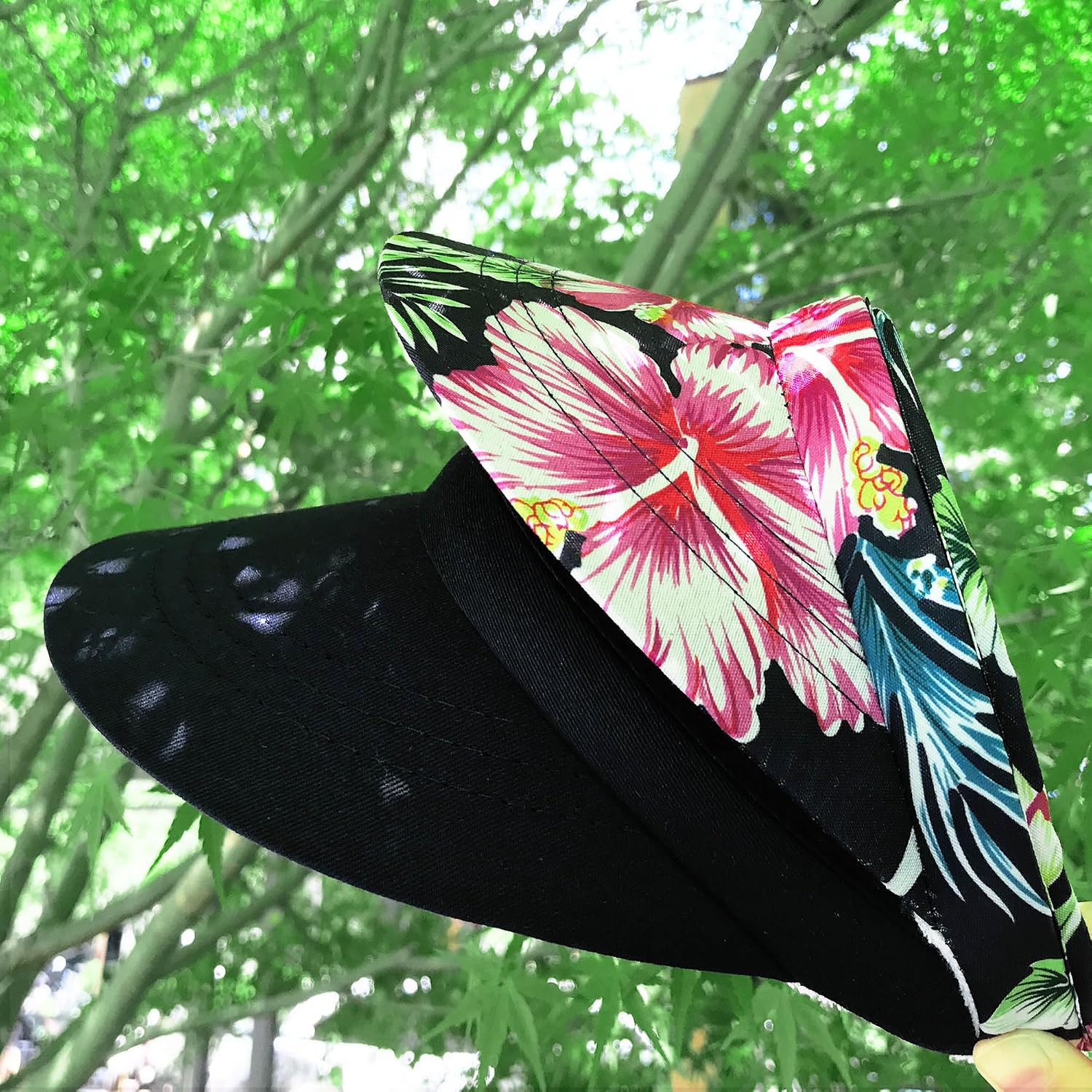 Sun Visor Hats Women Wide Brim Adjustable Clip On Visors Beach Men Hat