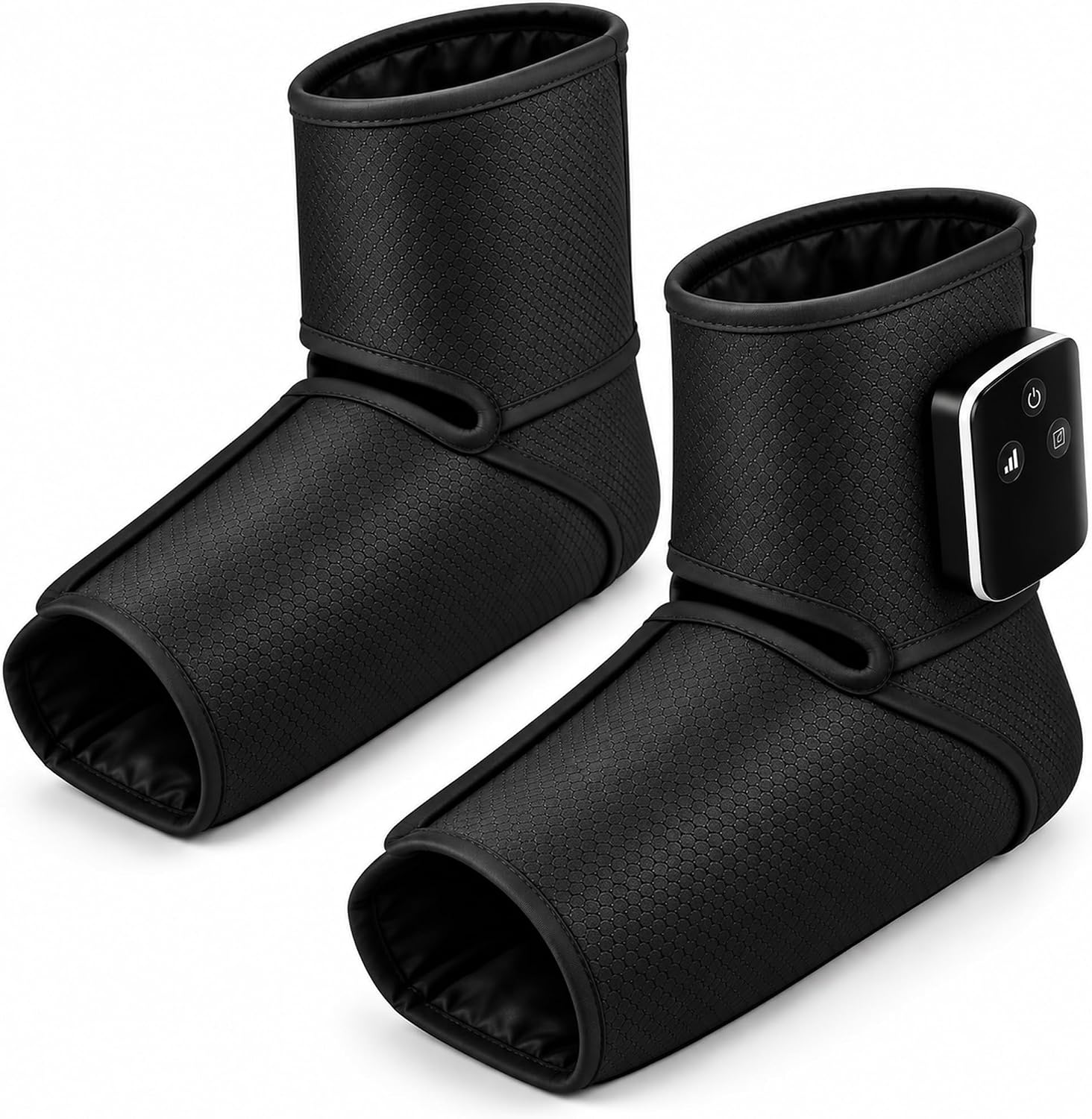 Cordless Air Compression Foot and Ankle Massager with Heat, 2 Pack