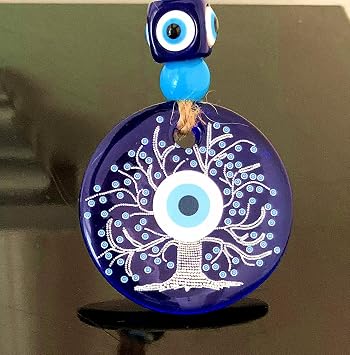 Blue Evil Eye Wish Tree Design Hanging Decorative Ornament