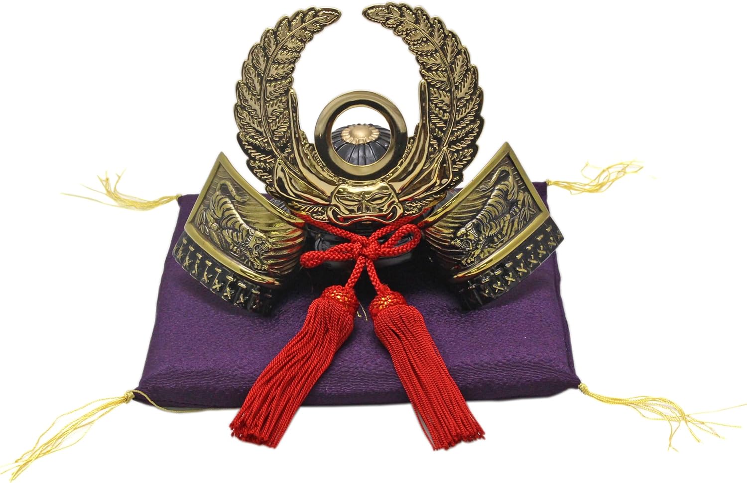 五月人形 久月 コンパクト 兜収納飾り 兜飾り 正絹緋縅 12号 矧ぎ