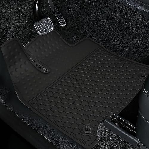 Miniatura 7 de Alfombrillas de coche personalizadas para Volvo XC60 2018-2025 (no para híbridos) T5 T6 Momentum alfombrillas de goma negra para todo tipo de clima,