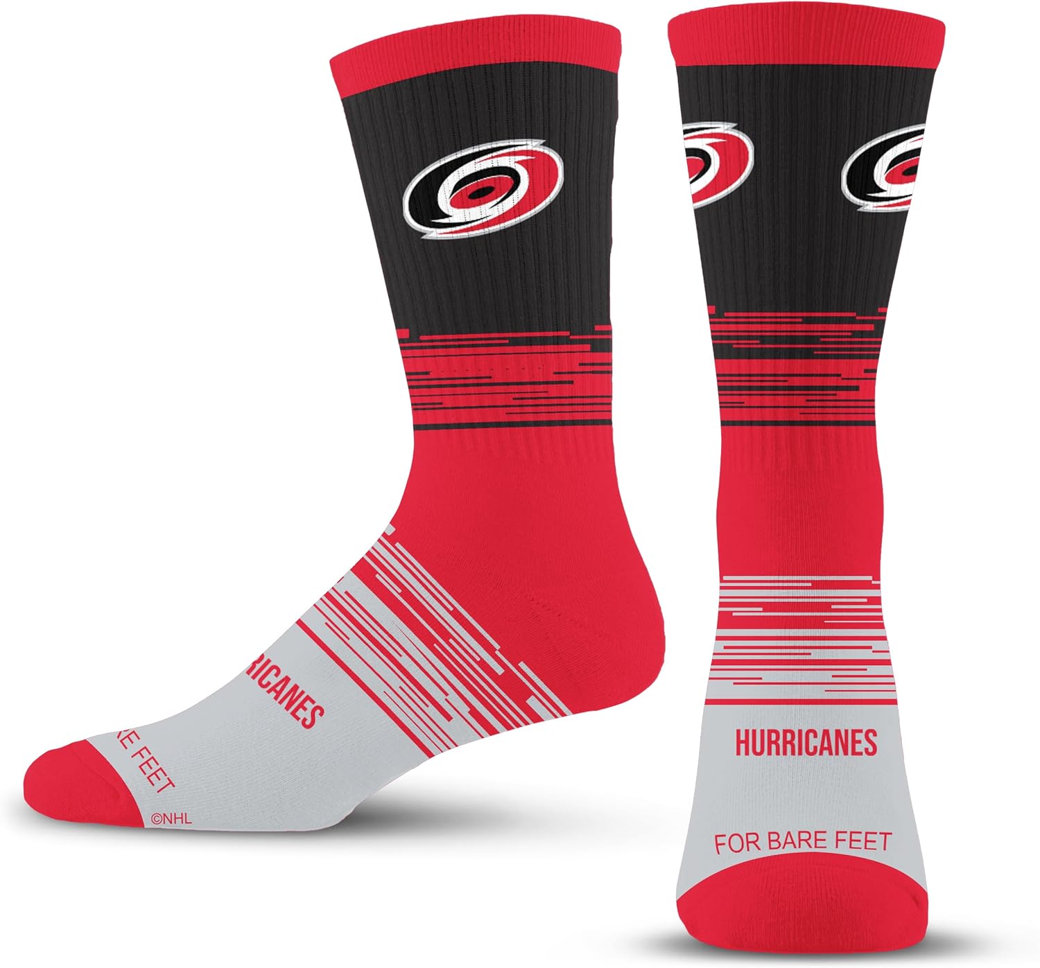 For Bare Feet NHL mens Elevate Crew Sock
