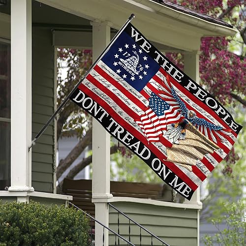 Miniatura 5 de Bandera americana de águila calva de 3 x 5 pulgadas, de doble cara, 4 de julio, Día de la Independencia, Día de la Independencia, bandera patriótica