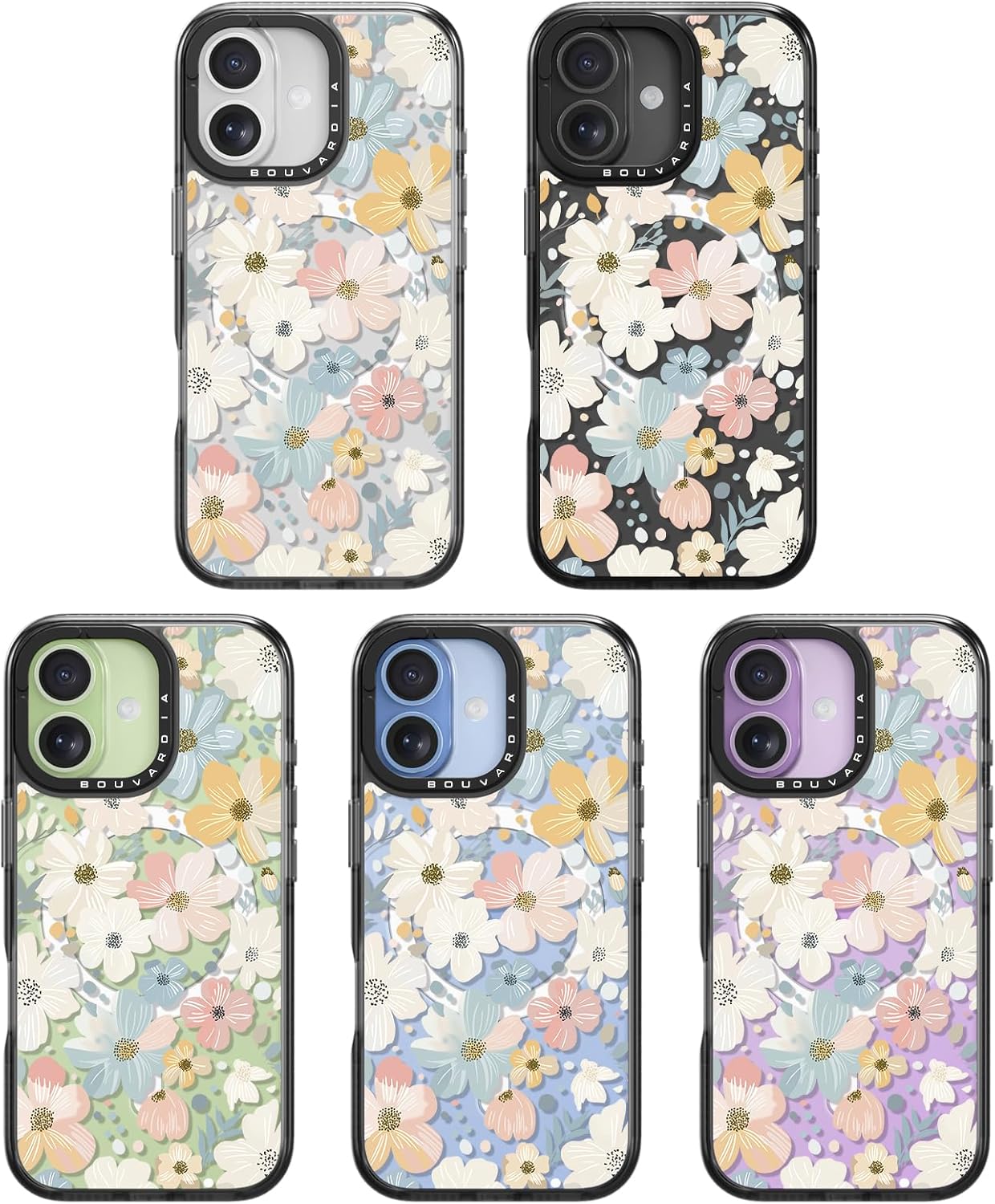 Bouvardia for iPhone 17 Case, Compatible with Magsafe, Cute Girly Design for Women, Shockproof & Aesthetic, Floral: Flowers Blossoming