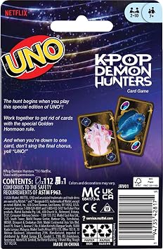 KPop Demon Hunters UNO Card Game