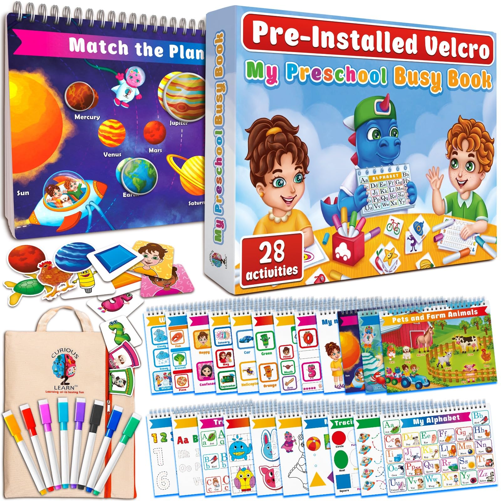 Curious 2 Learn Montessori Busy Book