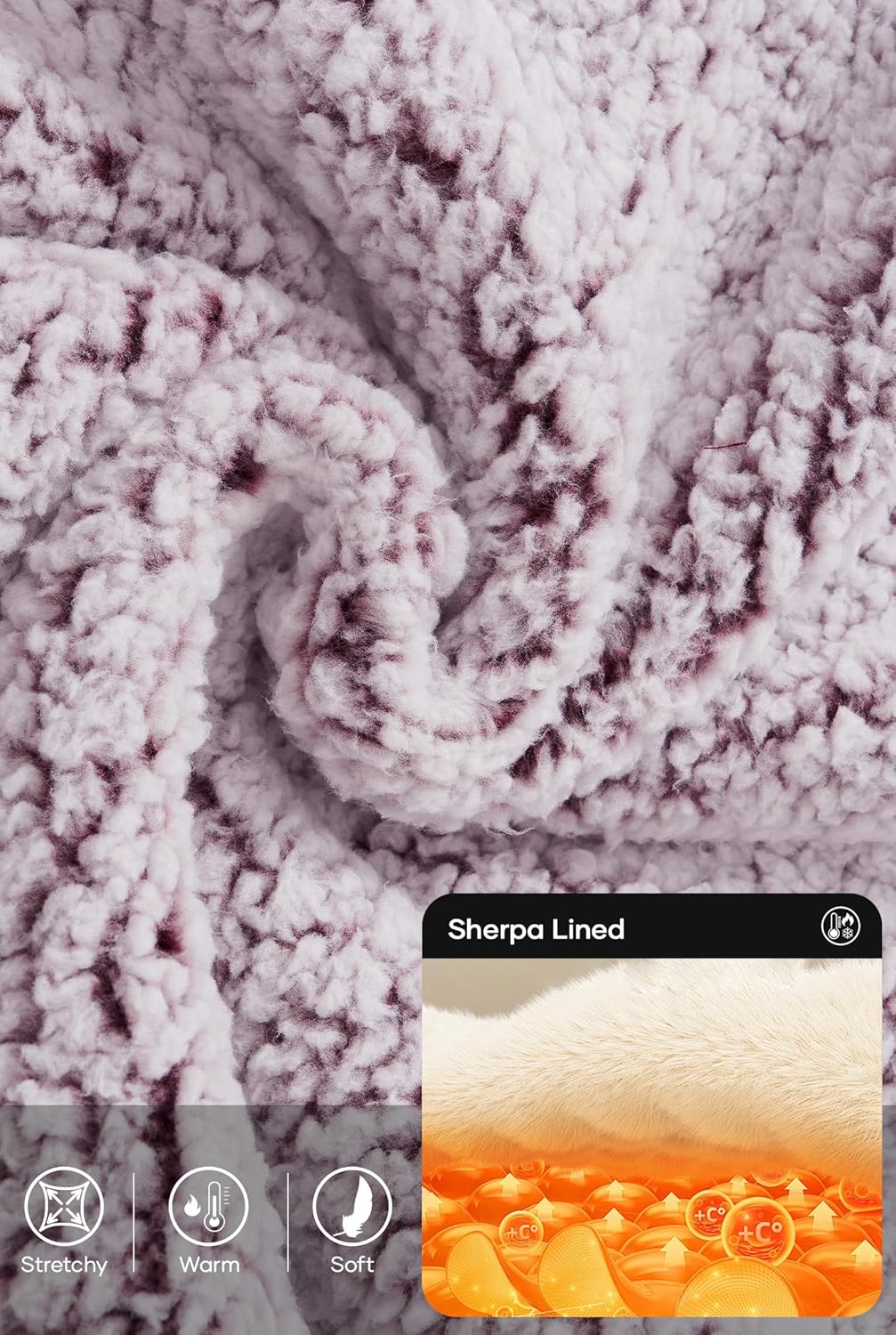 Men's Sherpa Jacket Fuzzy Warm Lightweight Winter Hoodie (S-XXL) - Image 4