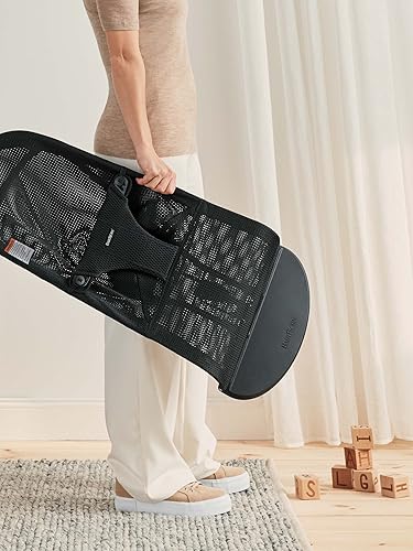 Miniatura 194 de BabyBjörn Bouncer Bliss Silla de rebote para bebé, Algodón, Azul Midnight