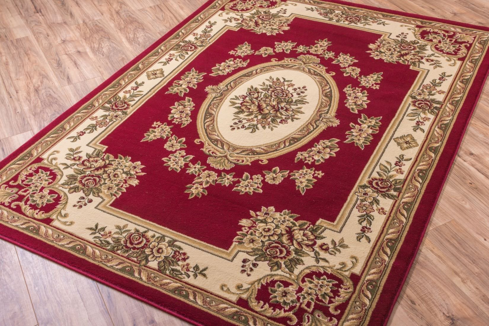 Photo 1 of **USED**   Well Woven Timeless Le Petit Palais Red Traditional Area Rug 7'10" X 10'6" 7 ft 10 in x 10 ft 6 in Rectangular Red