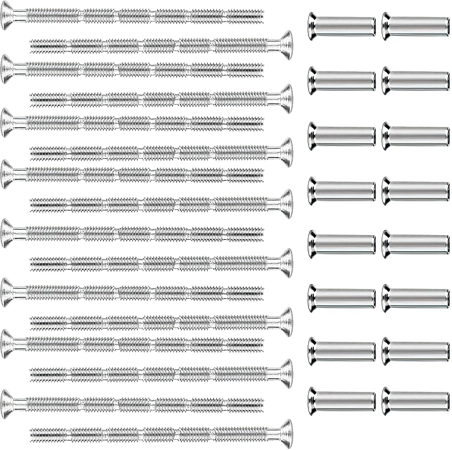 HOMEJOY 36 Pcs M4 Door Handle Screws Handle Fixing Screws and Sleeves