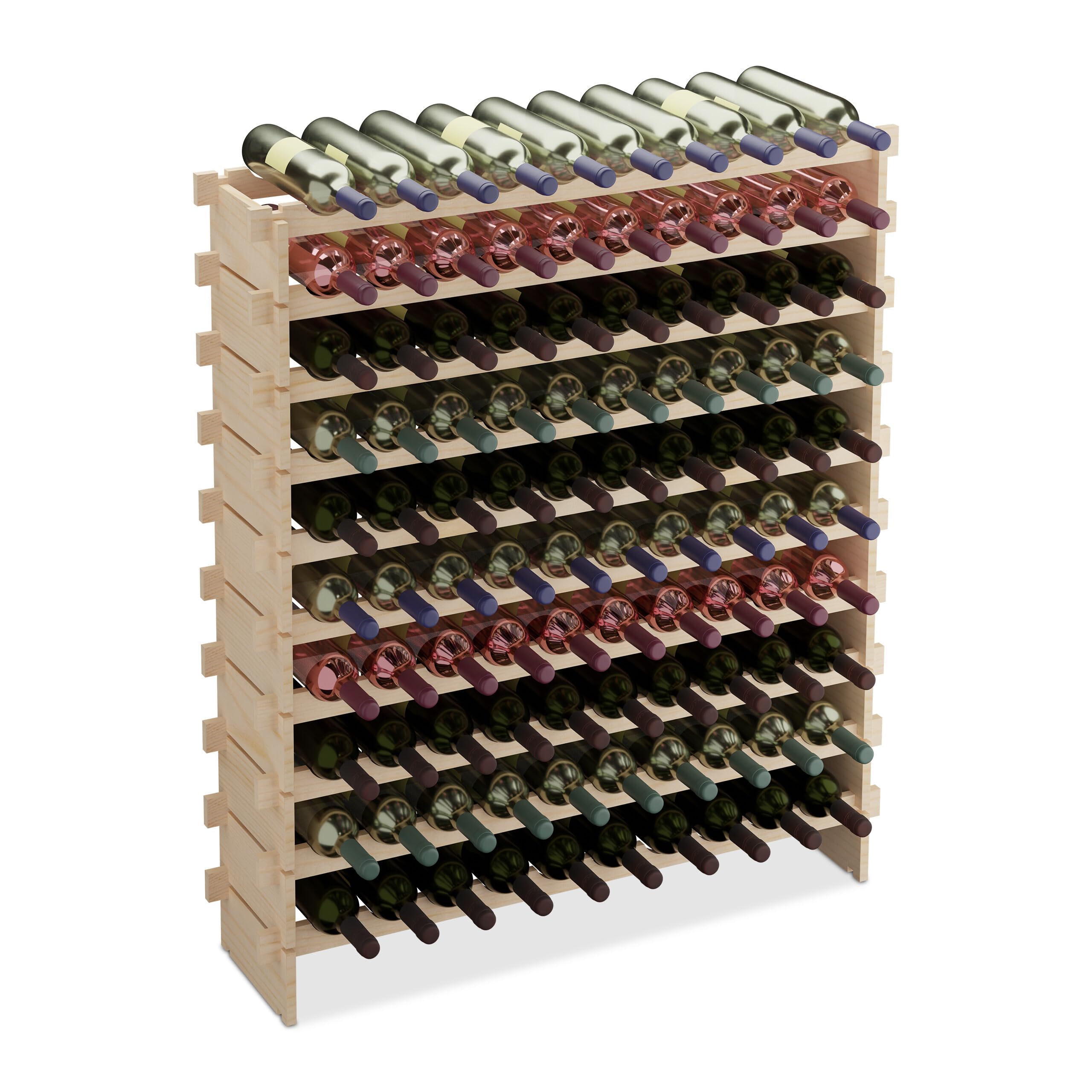 Relaxdays Small, Bottle Rack For 12 Bottles Of Wine, H X W X D: 28 X 21 - View #4