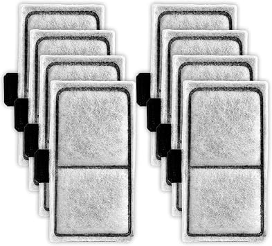 NQEUEPN 8pcs Filter Cartridges Compatible with EF-S, 2.2x3.8inch Fish Bowl Filter Fish Tank Filters Aquarium Replacement Cartridges for Water Filtration