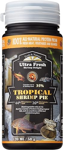 Miniatura 1 de Ultra Fresh Alimentador inferior para peces, gambas espada, proteína natural, dieta equilibrada, para bagres, corydoras, loaches, pastel de