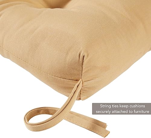 Miniatura 3 de Greendale Home Fashions Sunbrella - Cojín para columpiobanco de 44 x 17 pulgadas, lona de trigo