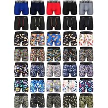 Teenage Random Boxer Briefs 10 Pack Size 13Y-16Y Quick-Dry Athletic Underwear with Fly