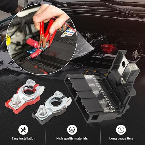 Miniatura 4 de 24380-79913 Fusible de batería 24340-7F000 Abrazadera de terminal de batería positiva para 350Z 2003-2009 NV200 2013-2022 para FX35 FX45 2003-2008