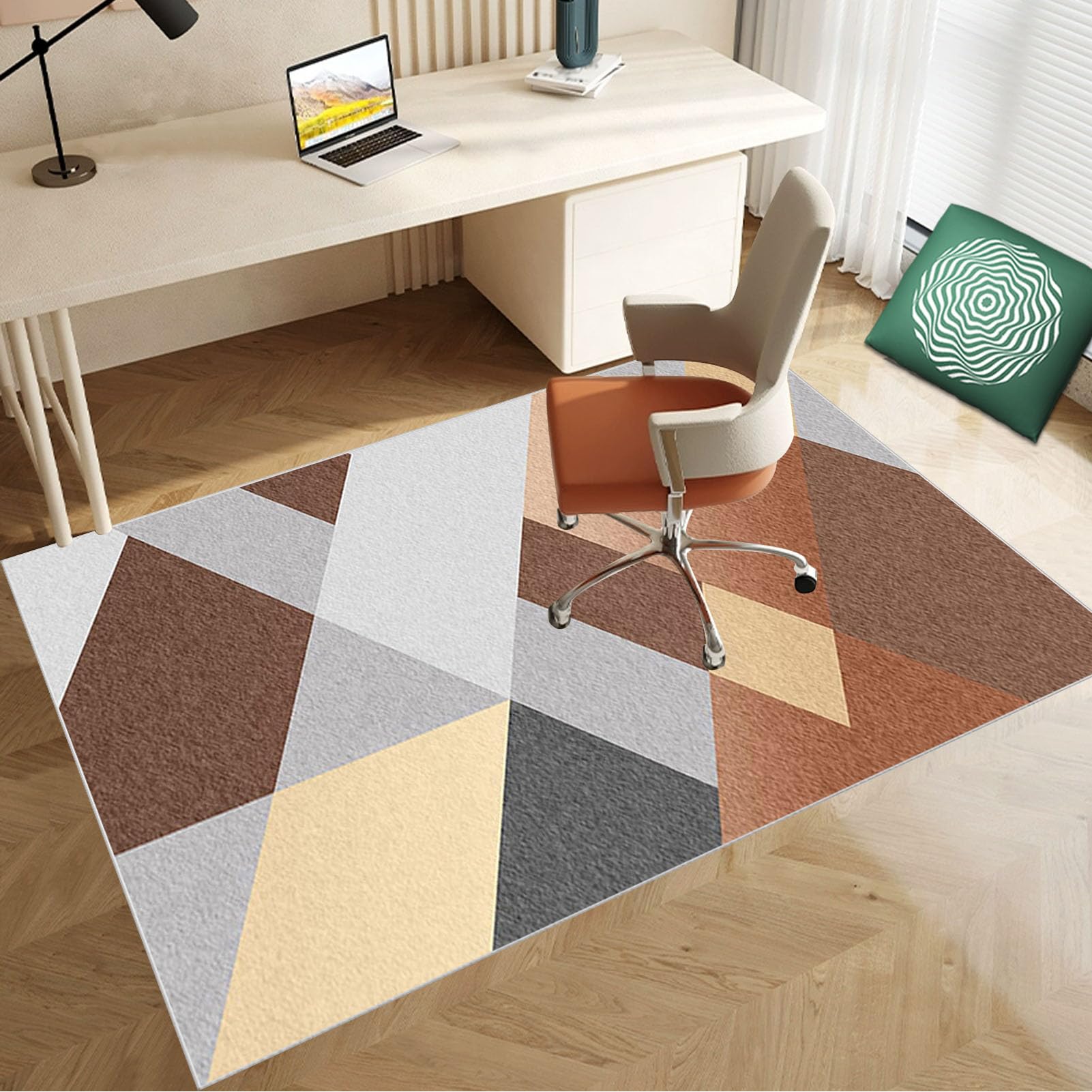 90 x 120 cm Heavy Duty Office Chair Mat for Carpeted Floor Computer Gaming Desk Chair Mat for Carpet Hard Floor Protector Mat for Rolling Chair Carpet Protector Chair Mat Floor Mat for Office Chair