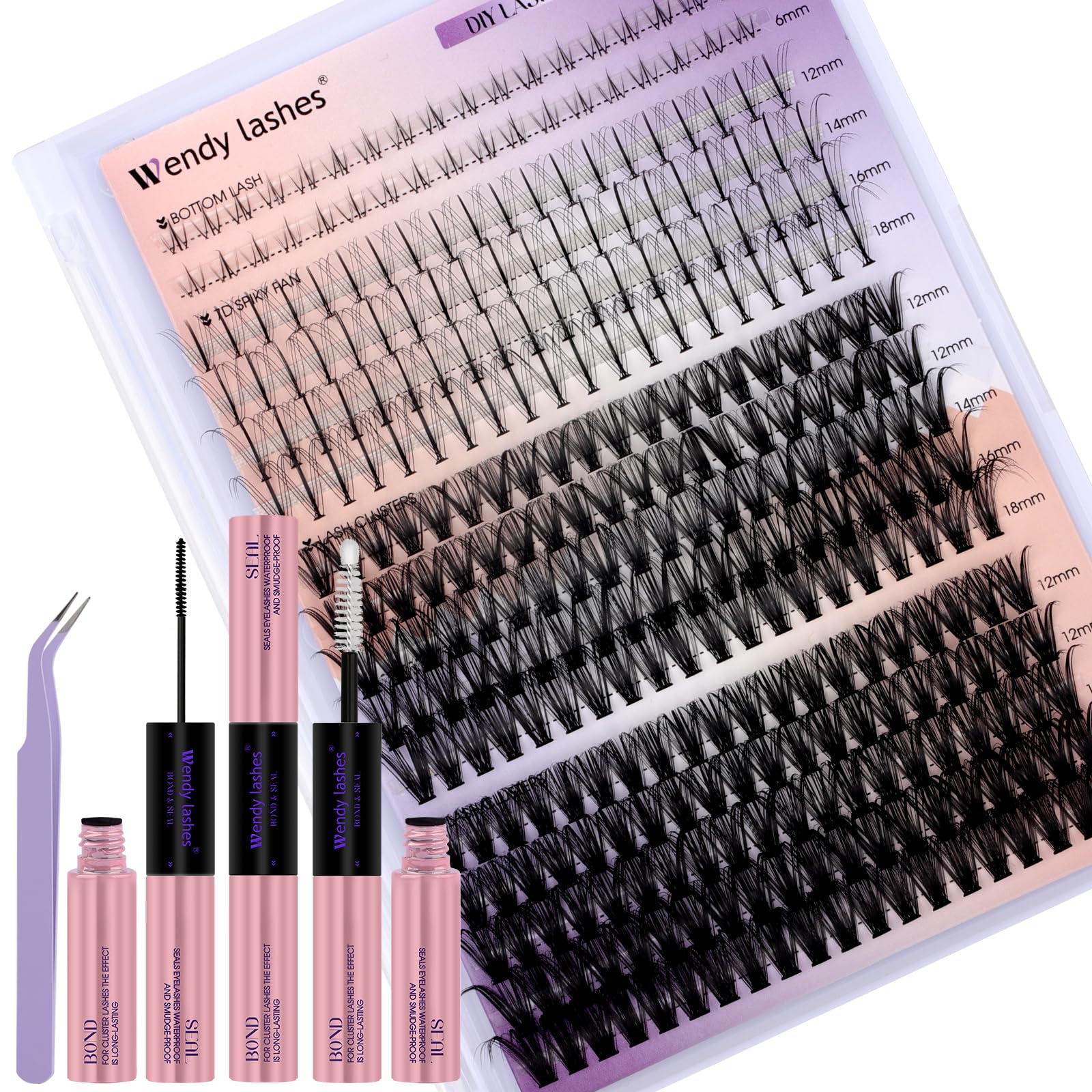Cluster Lashes Kit Wispy 4 Styles