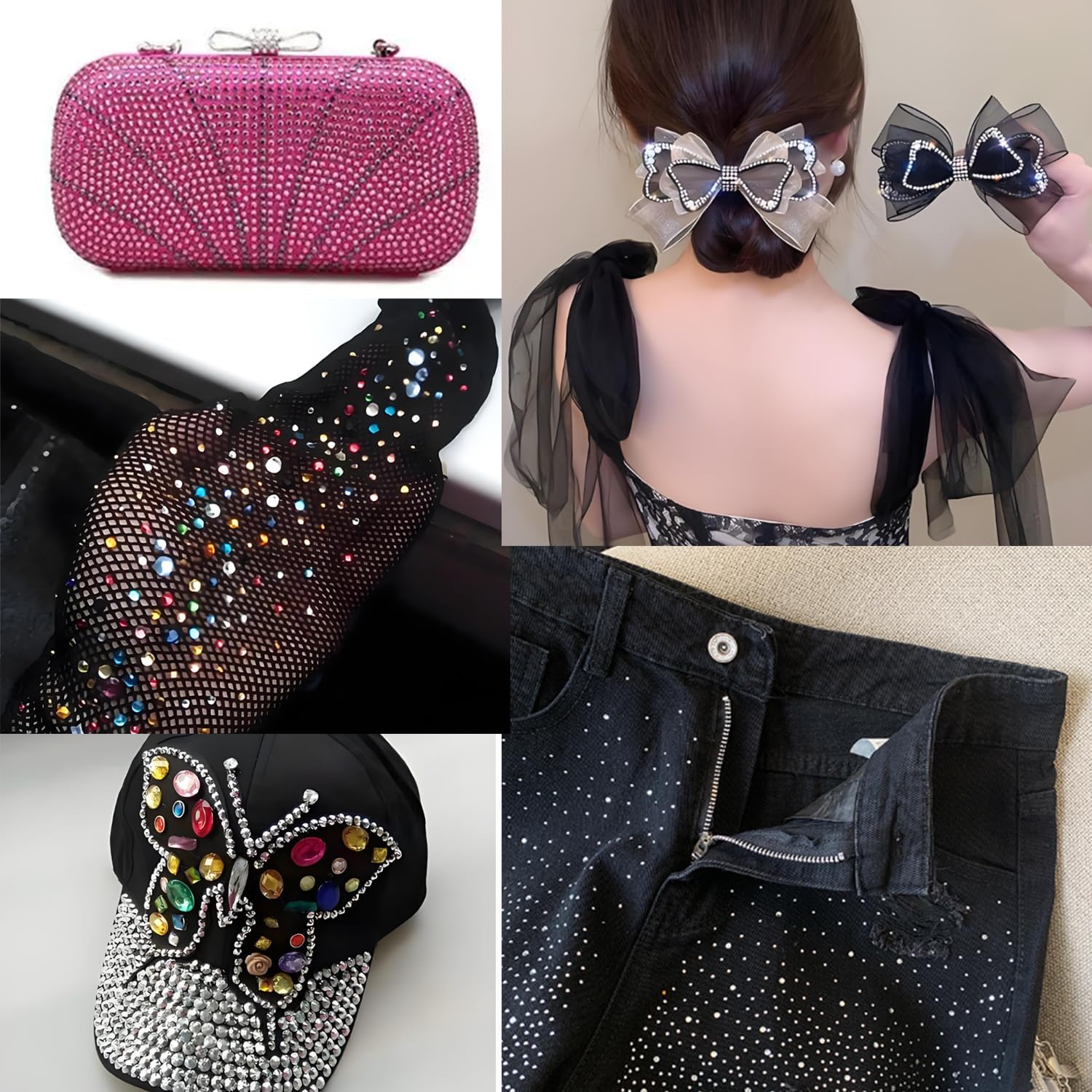 NCB 14400pcs Hotfix Crystal Rhinestones for Clothes Crafts, Hot Fix Bulk Flatback Crystals, Iron on Hotfix for DIY Decoration 100 Gross (Crystal AB, ss20/14400pcs)