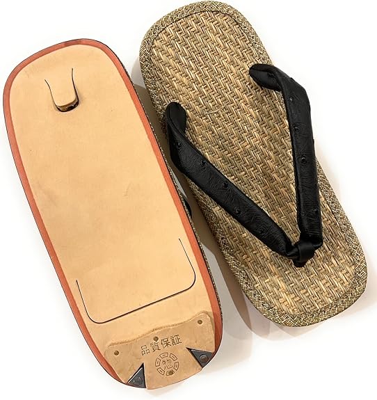Amazon | [芝惣商店] 国産雪駄 夏一番オーストリッチ 牛本皮底