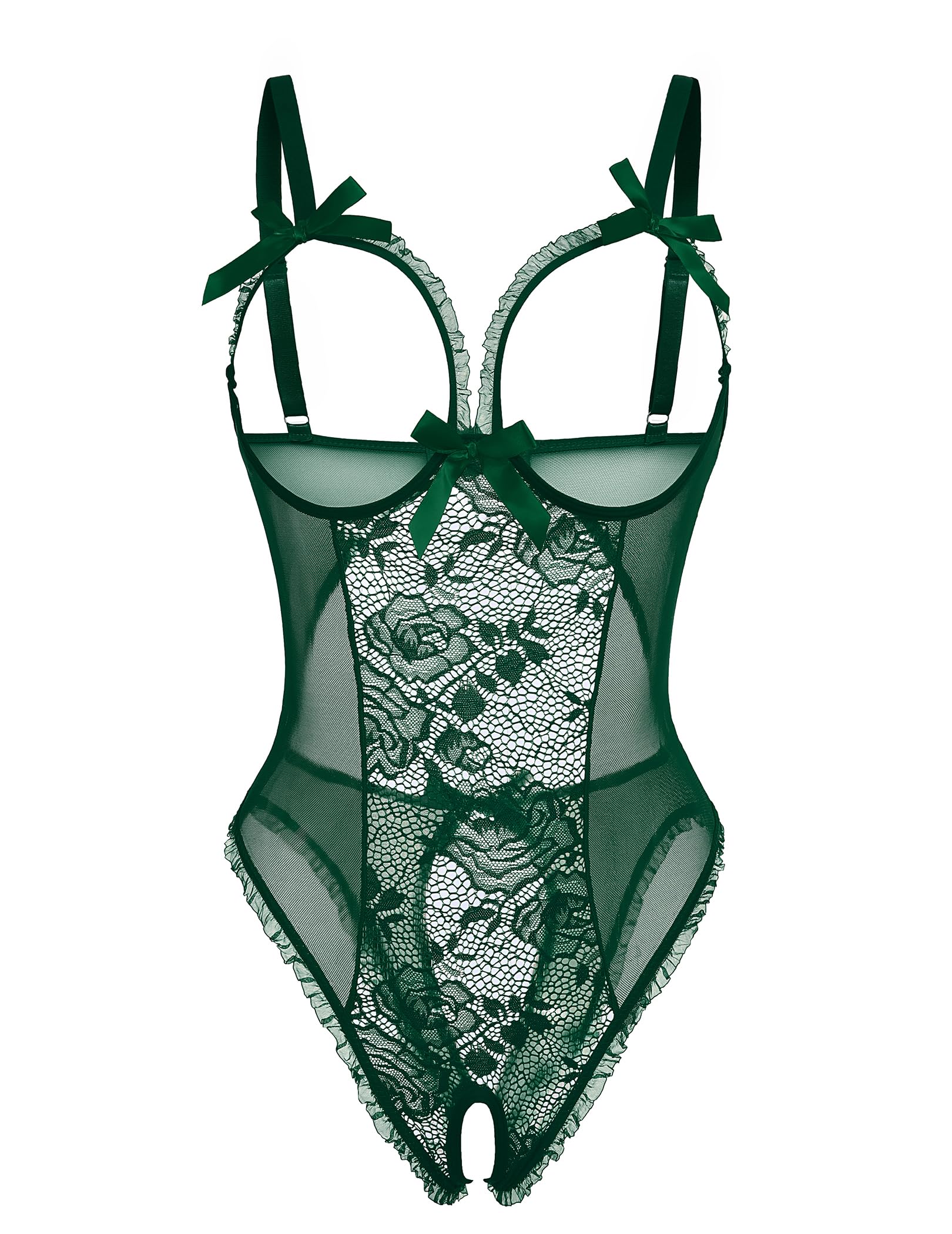 Avidlove Women One Piece Lingerie Sexy Lace Babydoll Mini Bodysuit