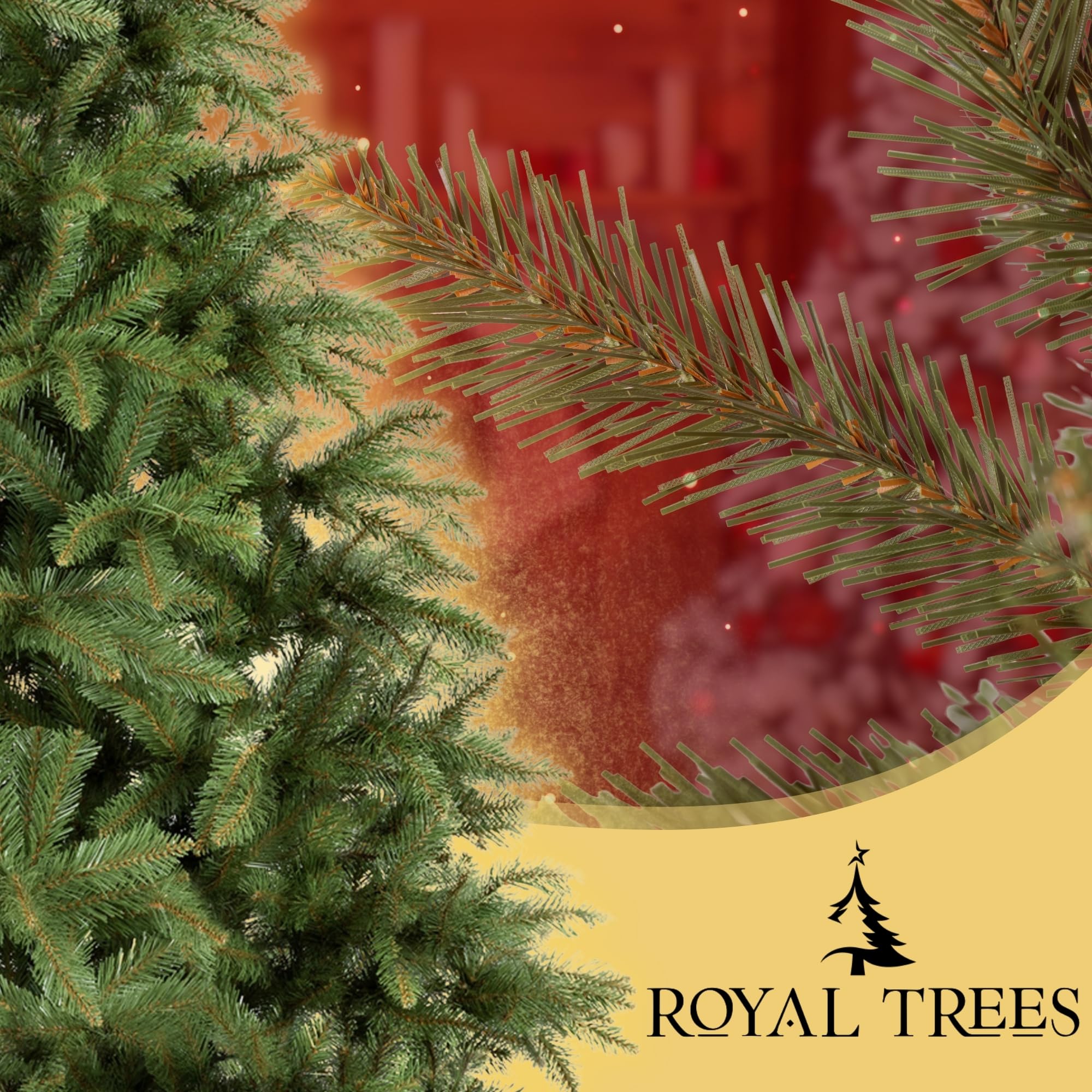 Sapin de Noël artificiel 120 cm – Épicéa scandinave artificiel, arbre de Noël dense avec 316 pointes, sapin naturel petit incluant un support en bois stable et un sac de rangement