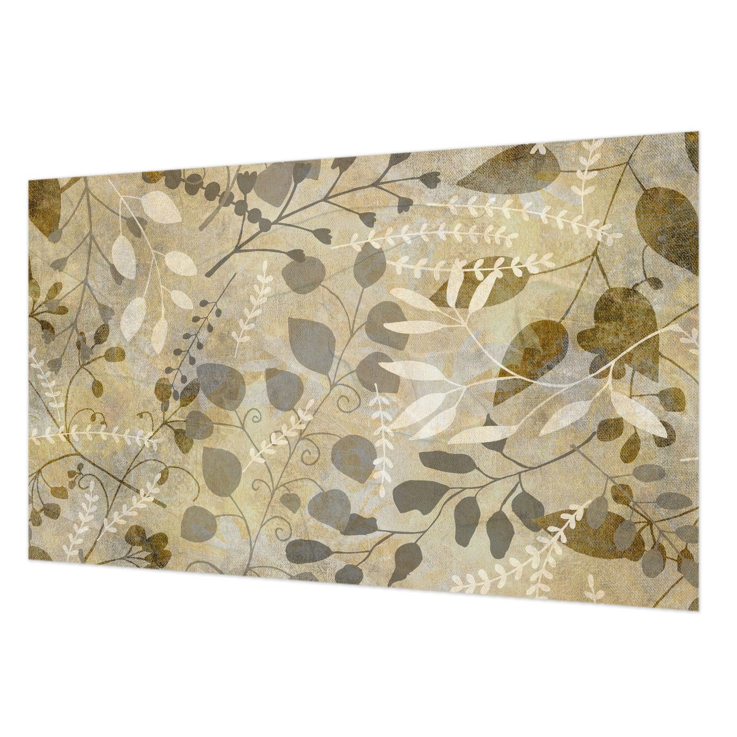 Papier peint intissé feuilles de rameaux 416x254 cm pour salon
