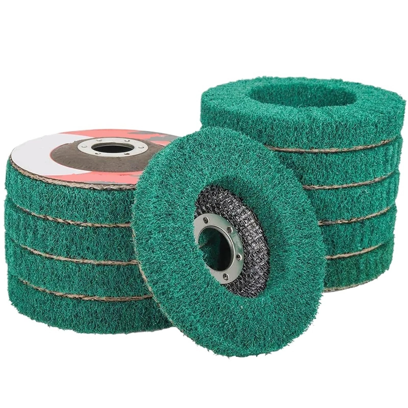 Compatibile Con Mola Abrasiva Con Disco Lamellare In Fibra Di Nylon Da 115 Mm Da 4,5 Pollici For La Pulizia Della Ruggine(Grit180 10pcs)