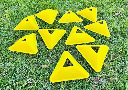 Miniatura 4 de Unicorn Co Premium Fútbol Fútbol Agilidad Plyometric Entrenamiento Triángulo Placa Conos 20pcs Neón,Negro -,Azul,Naranja,Verde,Rojo