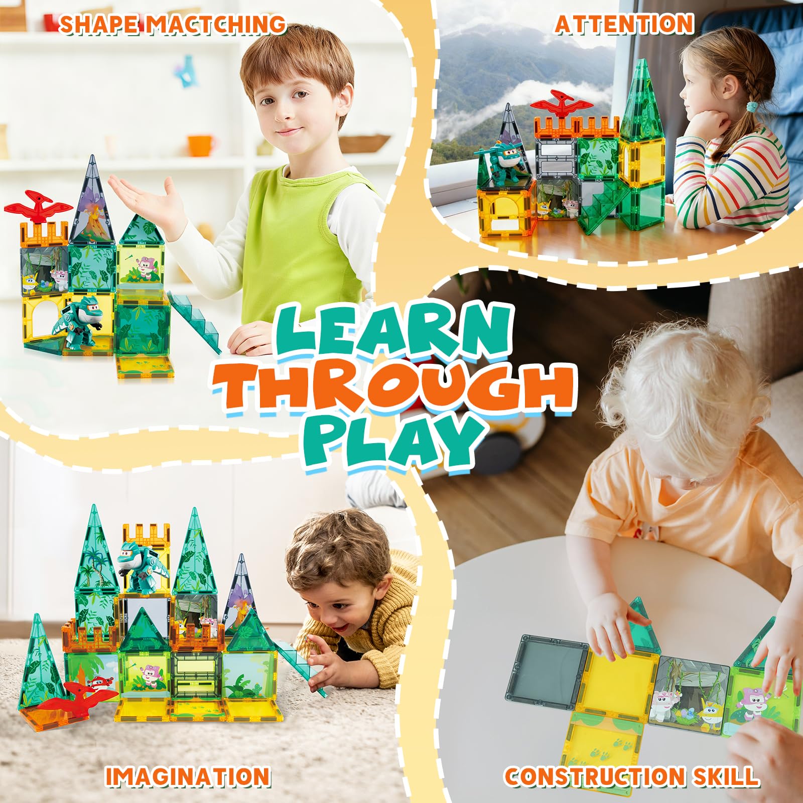 Jeu de construction magnétique - GENOSSEN - 38PCS - Multicolore - Pour Jeu de construction magnétique - GENOSSEN - 38PCS - Multicolore - Pour