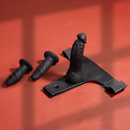 Miniatura 13 de UTIMI Correa de sexo de amarrar con consolador de silicona juguetes sexuales para masturbación femenina y lesbiana, lubricante incluido