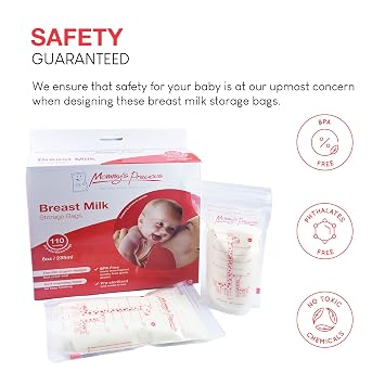 110 Count Breastmilk Storage Bags 8 Oz 235 ml Breastfeeding Freezer Storage Container Bags for Breast Milk  Pre Sterilized & BPA Free with Accurate Measurements & Leak Proof. Buy Now!
