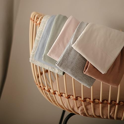 Miniatura 7 de mushie Funda para asiento de automóvil para bebé, transpirable y elástica, funda multiusos para lactancia, lactancia, silla alta, carrito de