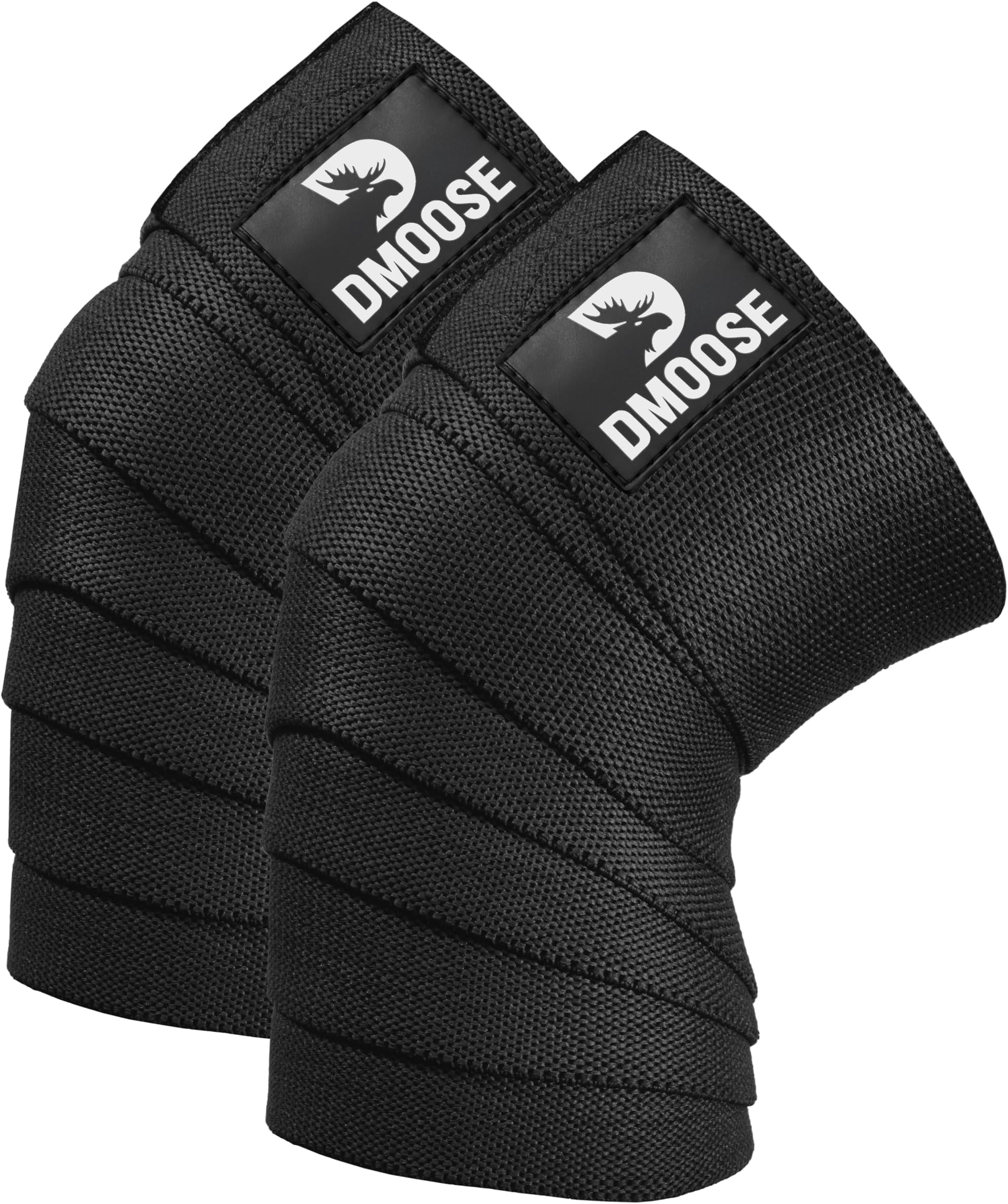 DMoose Fitness Unisex-Adult Knee Wraps Knee Wraps (pack of 2)
