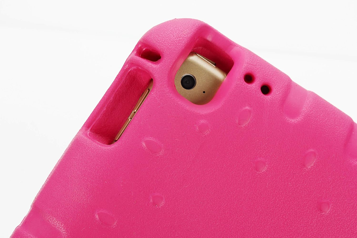EVA iPad Pro 12.9 2016/2017 Case Kids Shockproof Convertible Handle Light Weight Super Protective Stand Cover Case for Apple iPad Pro 12.9 2016/2017 - Rose Red