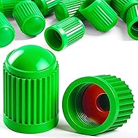 Vista 45 de 10 piezas de tapas de válvula de neumático TPMS con vástago largo, tapas de válvula de rueda de plástico negro para TPMS TR20008, tapas de vástago