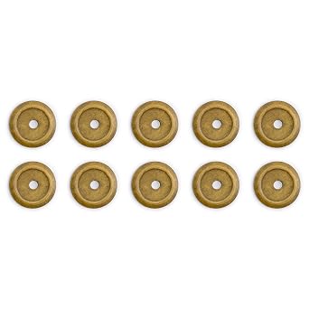 HP Beveled Brass Round Washers, 10-Pack, 1.4 in