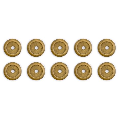 HP Beveled Brass Round Washers, 10-Pack, 1.4 in